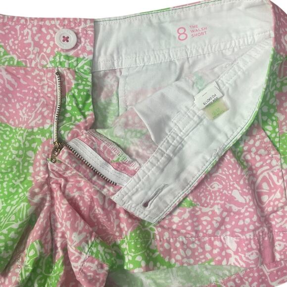 Lilly Pulitzer 3” Walsh Shorts in Limeade Cheat Ya Print Size 8 - Picture 4 of 6
